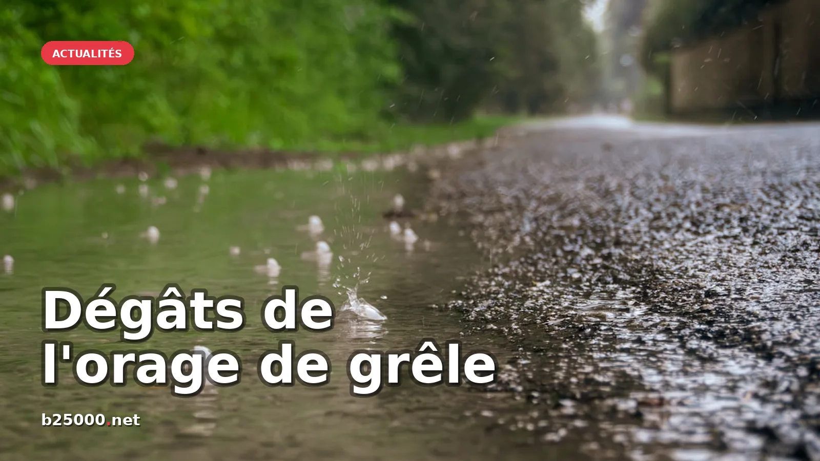 Violents orages de grêle en France : bilan des dégâts et interventions