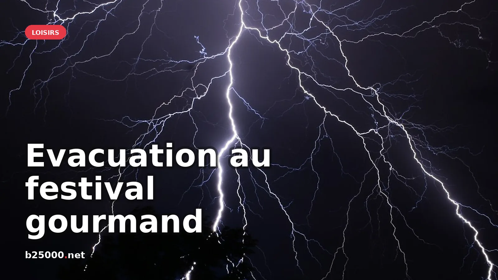 Evacuation des Instants Gourmands à Besançon suite à des orages